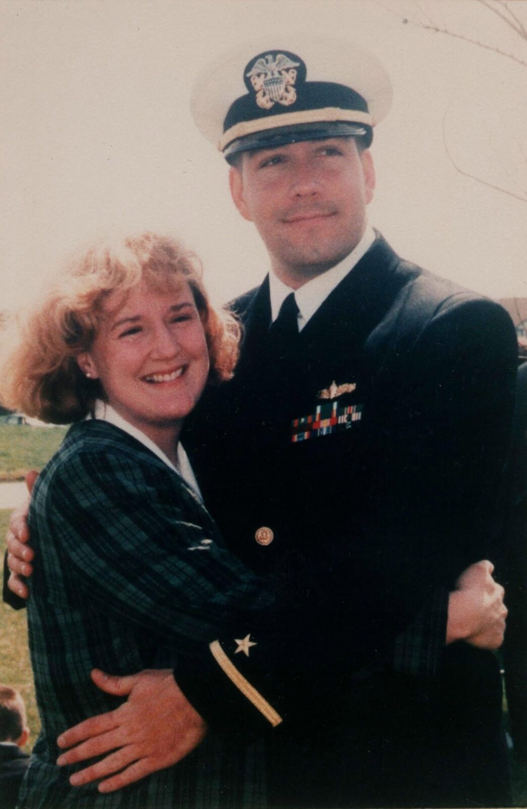 A young Matt in Navy dress blues with Deborah, around the time they met in Newport