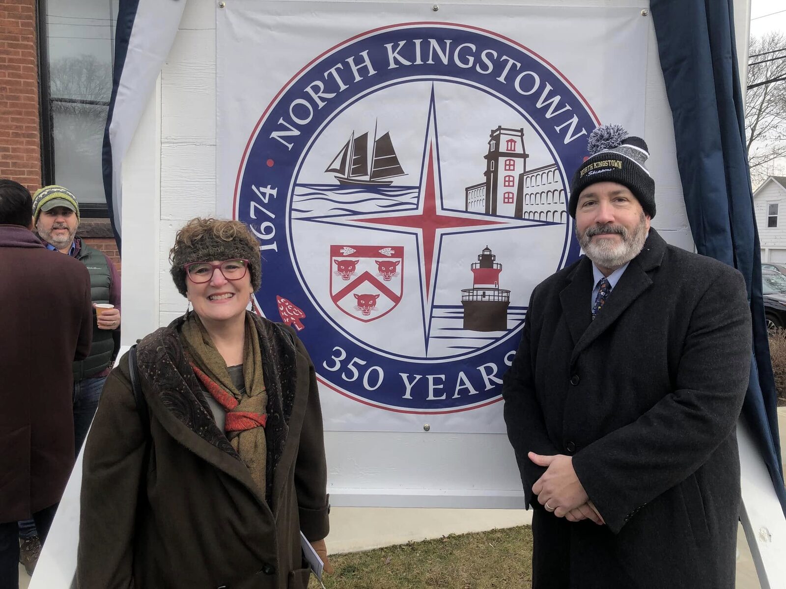 Matt and Deborah at the North Kingstown 350th anniversary celebration