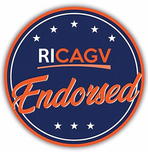 Rhode Island Coalition Against Gun Violence endorsed badge
